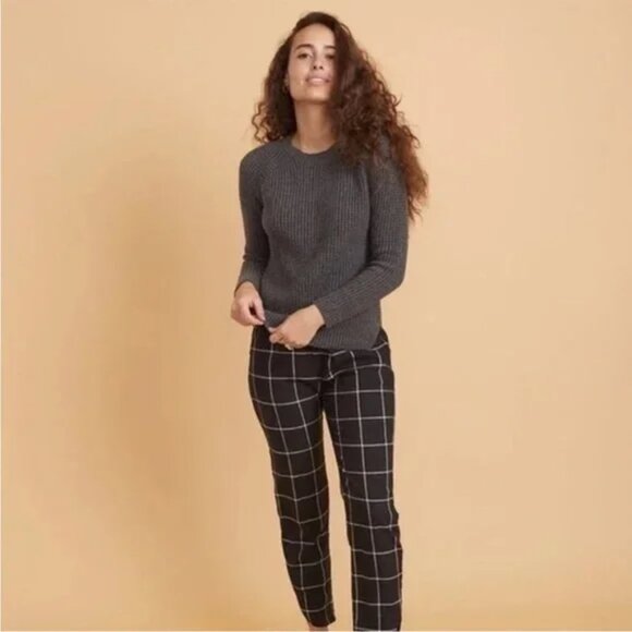 Marine Layer Delaney Crewneck Waffle Grey Sweater S - Picture 3 of 9